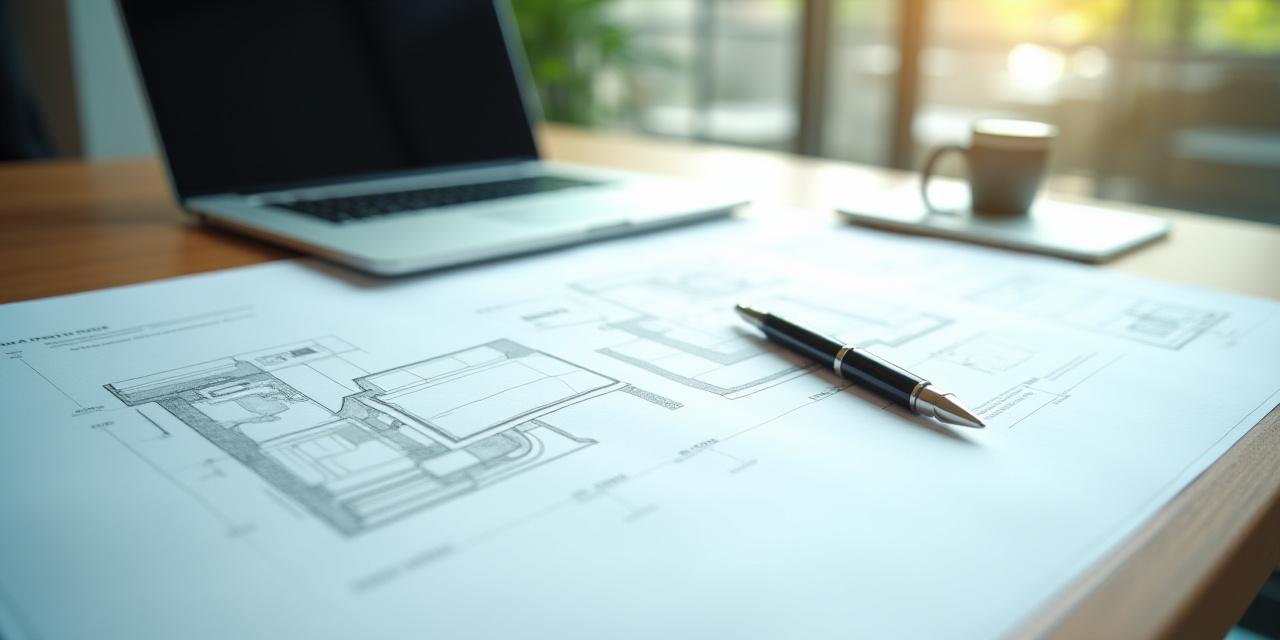 Close up of a designer sketching furniture plans with a focus on security and detail